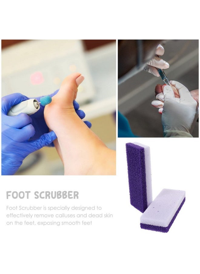 2pcs Foot Care Exfoliator Pedicure Tool Foot Pumice Stone Block Remover Scrubber Dead Hard Skin Remover Cleaner remover for feet(Purple)