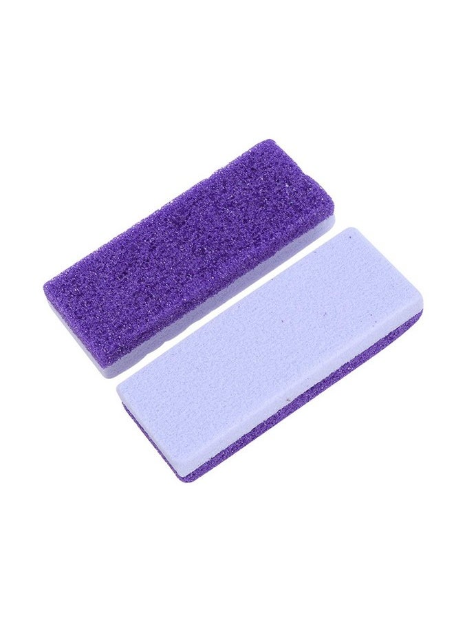 2pcs Foot Care Exfoliator Pedicure Tool Foot Pumice Stone Block Remover Scrubber Dead Hard Skin Remover Cleaner remover for feet(Purple)