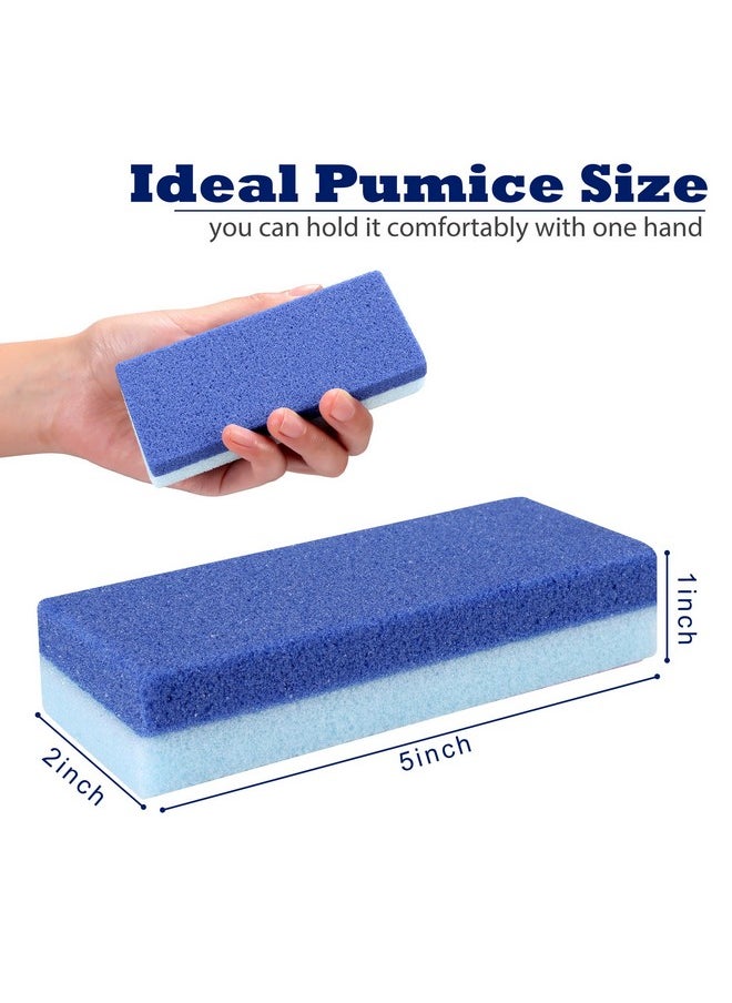 6 Pack Foot Pumice Stone for Feet Callus Remover, EWAGOA Pedicure Tools for Feet, Foot Exfoliator and Foot Scrubber Dead Skin Remover Cracked Heel Repair (6-Blue)