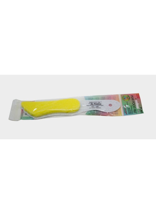 Mr. Pumice Large Pumi Foot File (4 Pack): 2-in-1 Callus Remover Pedicure Stone & Ped Scrubber For Smooth Feet and Heels, Dual-Grit (Medium + Coarse)