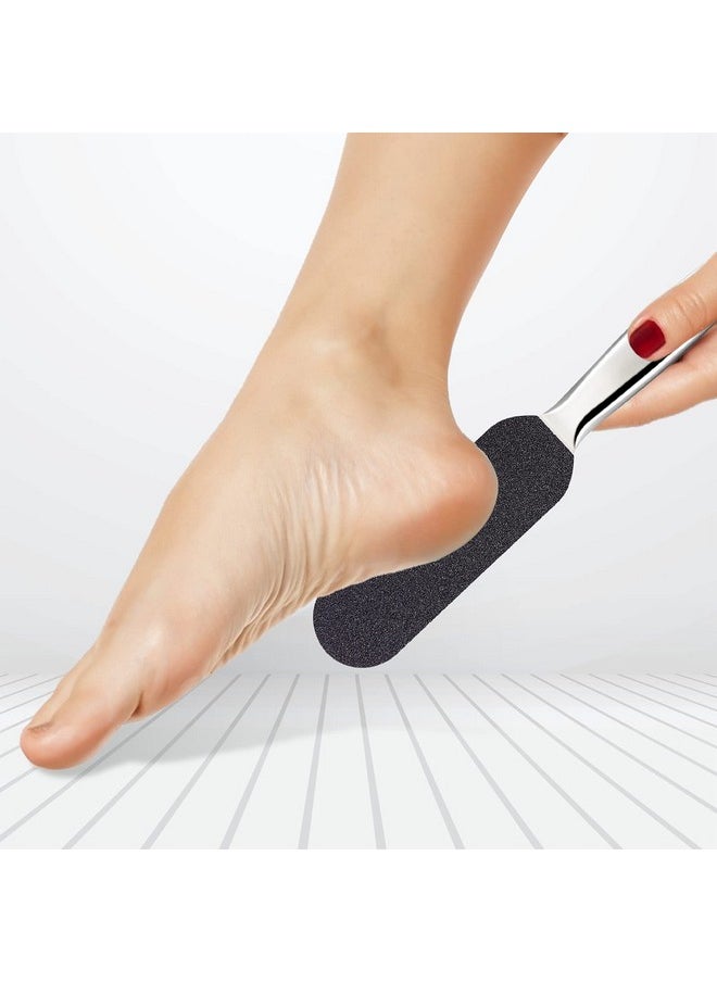 NMKL38 Pedicure File Refill Pads Callus Remover, Pedi File Replacement for Reusable Stainless Steel Foot Rasp Handle, 50 Count (Black - 180 Grit)