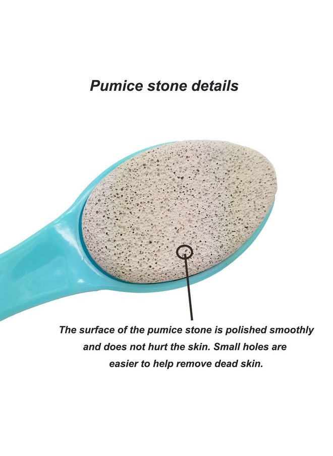 WAFJAMF Foot Stone Brush Exfoliating Brush Shower Foot Srubber with Pumice(1 PCS Blue）