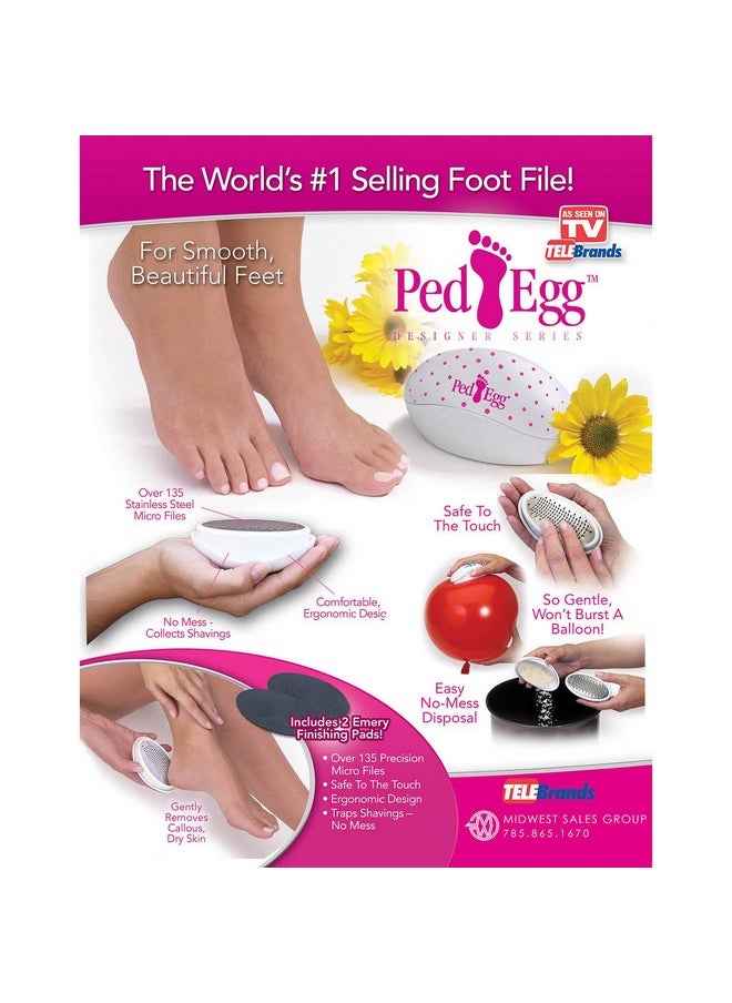 Ped Egg Pedicure Foot File, Colors may vary