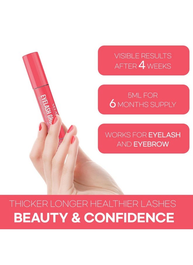 Lash Serum for Eyelash Growth: Advanced Formula for Thicker, Longer, Fuller Lashes with Natural Volume, 0.17 Fl Oz (5mL)