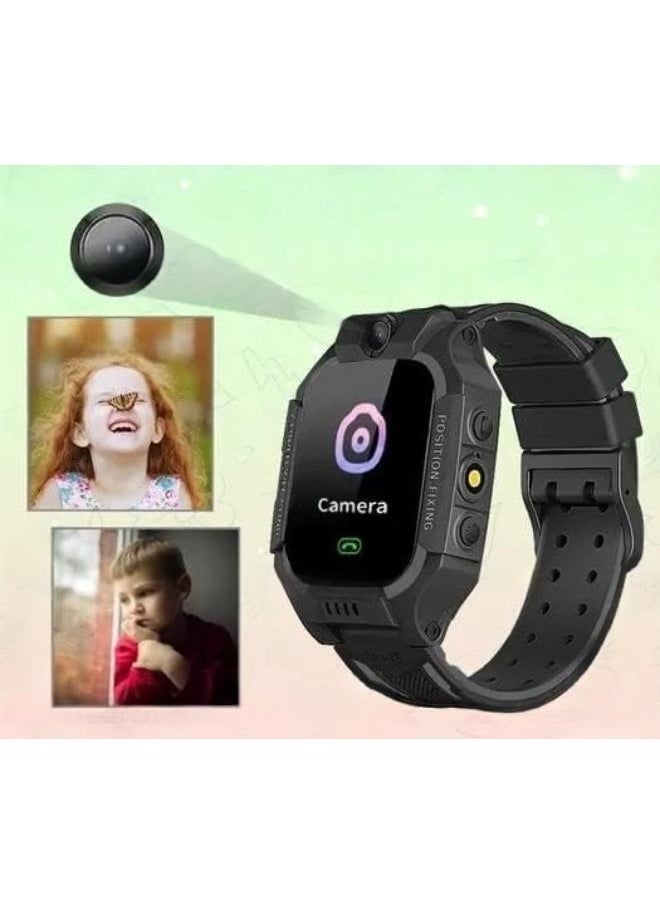 Z7A Kids Smartphone Watch | Anti-lost Smartwatches with HD Touch Screen, Phone Call Text Messaging Watch for Boy Girl Birthday Gifts(Black)