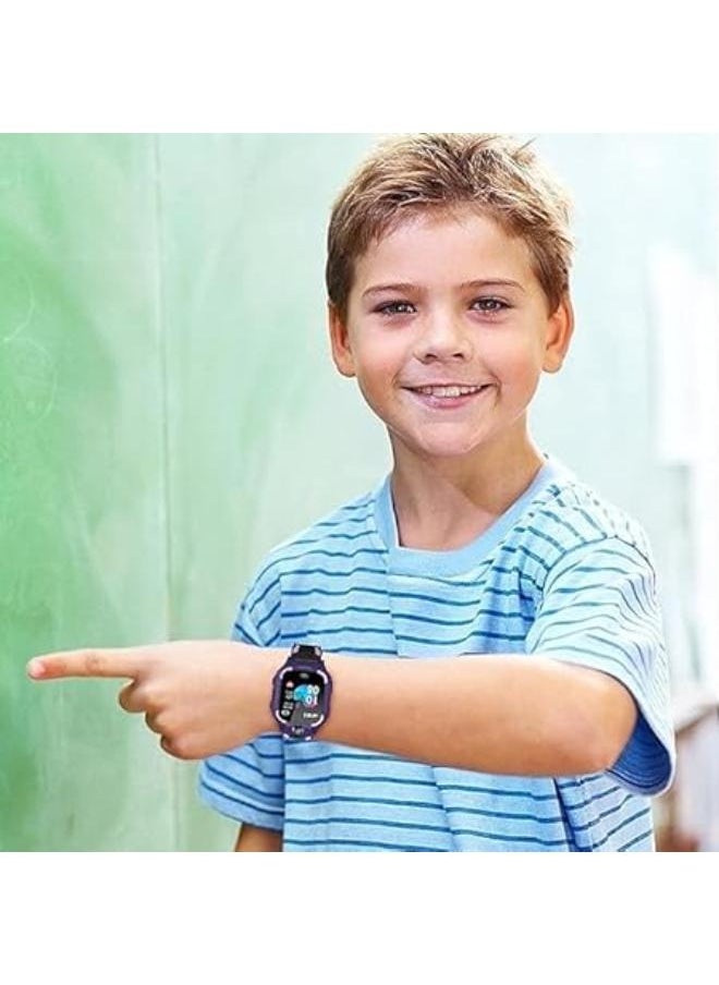 Z7A Kids Smartphone Watch | Anti-lost Smartwatches with HD Touch Screen, Phone Call Text Messaging Watch for Boy Girl Birthday Gifts(Black)