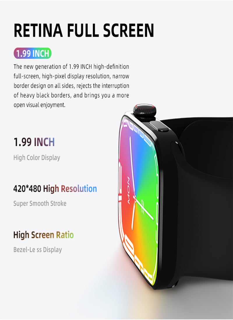Hw8 Max Smart Watch,  45 Mm Full Touch HD Screen Wireless Charging Fitness Tracker Watch, 1P67 Waterproof Lightweight And Comfortable Health Monitoring Watch With HD Display, (1pc, Pink)