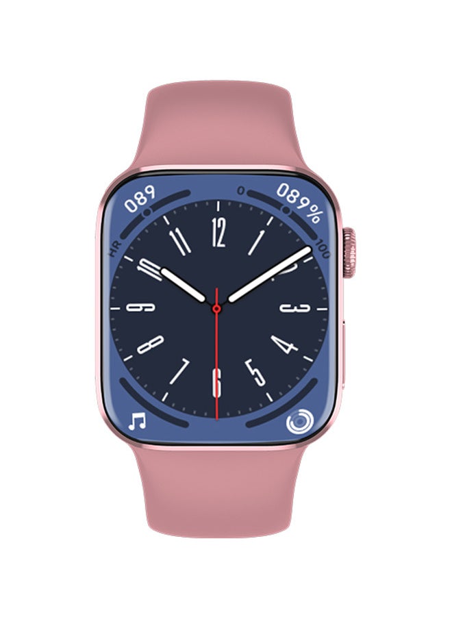 Hw8 Max Smart Watch,  45 Mm Full Touch HD Screen Wireless Charging Fitness Tracker Watch, 1P67 Waterproof Lightweight And Comfortable Health Monitoring Watch With HD Display, (1pc, Pink)