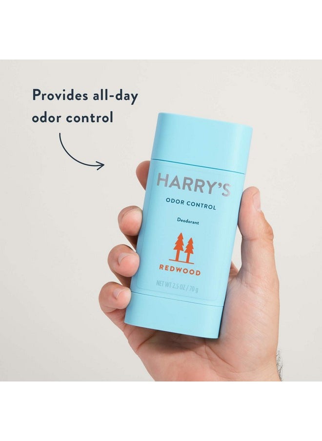 Harry's Men's Deodorant - Odor Control Deodorant - Aluminum-Free - Redwood (3 Count)