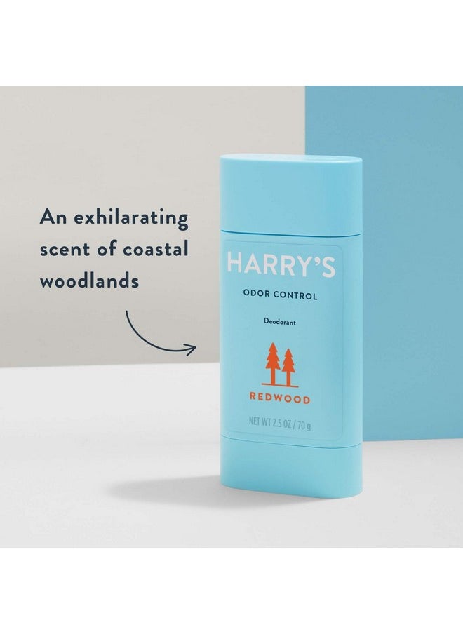 Harry's Men's Deodorant - Odor Control Deodorant - Aluminum-Free - Redwood (3 Count)