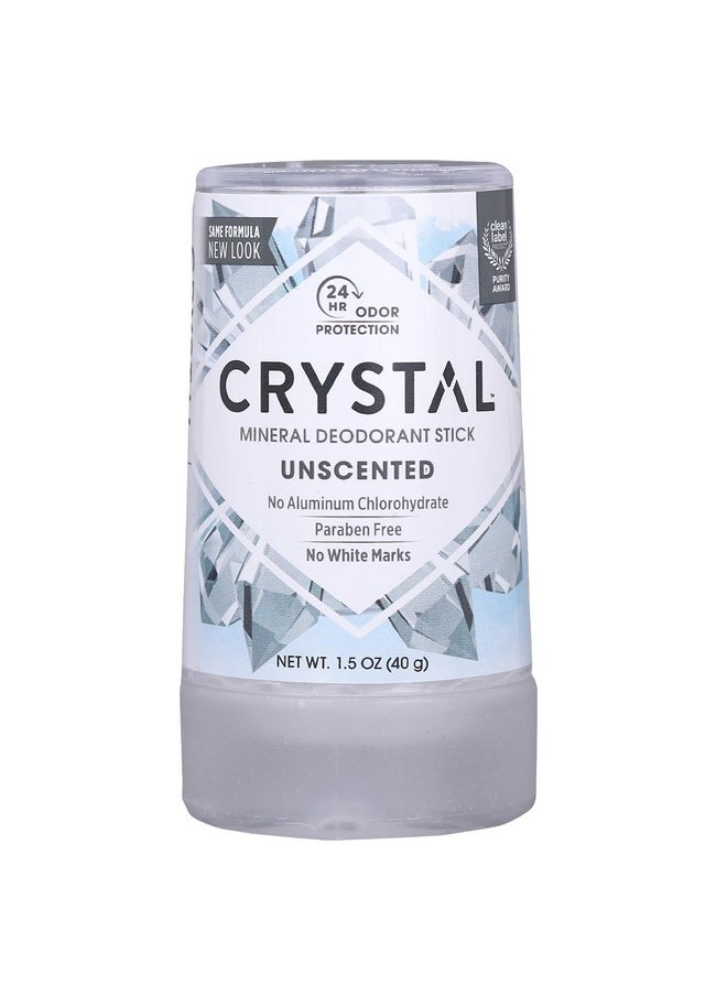 CRYSTAL Deodorant Mineral Deodorant Stick, Travel, 1.5 Ounce