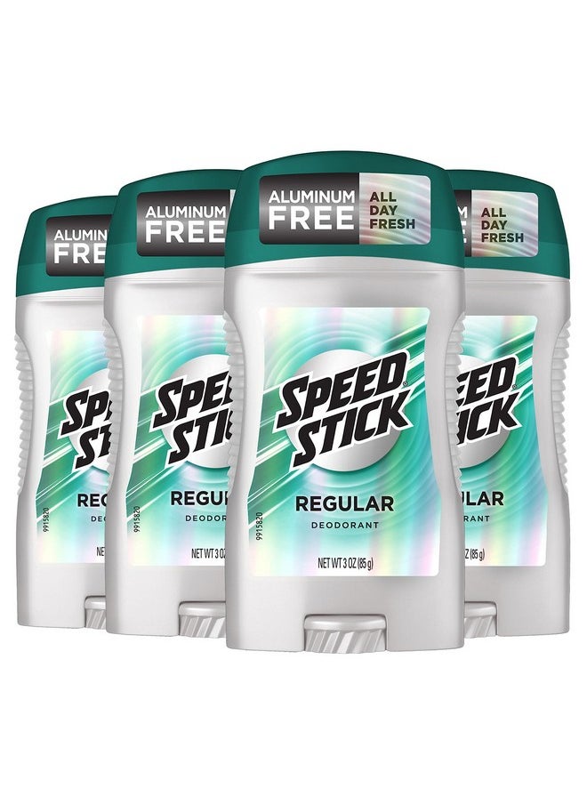 Speed Stick Men's Deodorant, Regular, 3 Ounce, 4 Pack
