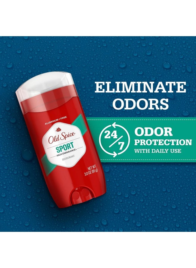 Old Spice Aluminum Free Deodorant for Men, High Endurance Sport Scent, 24/7 Odor Protection, 3 oz (Pack Of 3)