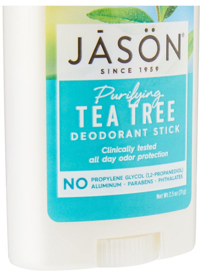 Jason Aluminum Free Deodorant Stick, Purifying Tea Tree, 2.5 Oz (Pack of 1)