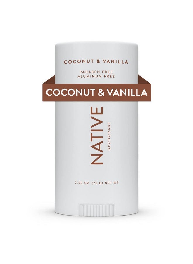 Native Deodorant Contains Naturally Derived Ingredients, 72 Hour Odor Control | Deodorant for Women and Men, Aluminum Free with Baking Soda, Coconut Oil and Shea Butter | Coconut & Vanilla