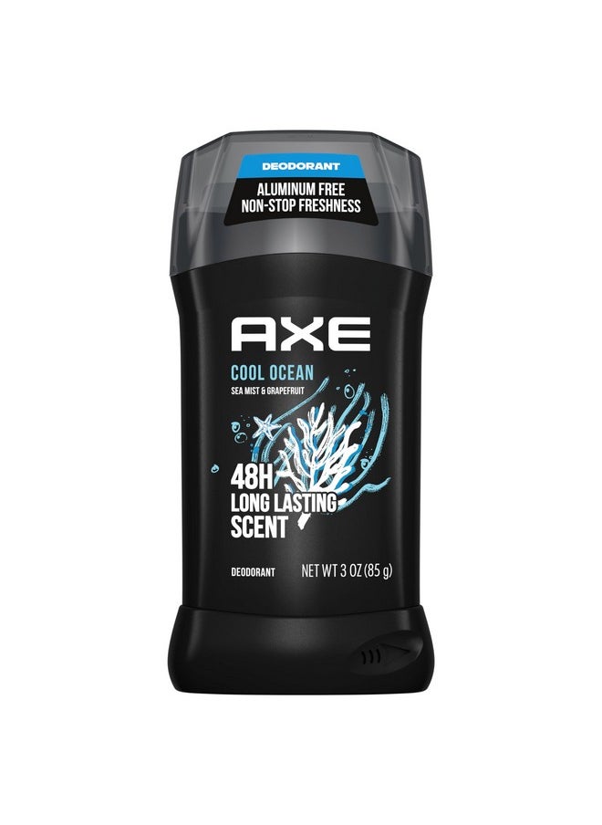 AXE Deodorant Stick for Men Cool Ocean For Long Lasting Odor Protection All Day Fresh Scent Men's Deo, Aluminum Free 3 oz