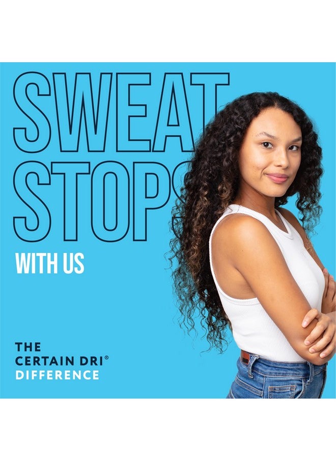 Certain Dri Everyday Strength Clinical Solid Antiperspirant, Hyperhidrosis Treatment for Men & Women, Long-Lasting 72hr Protection, Effective Sweat Control, Travel Friendly, Fresh Scent, 2.6oz