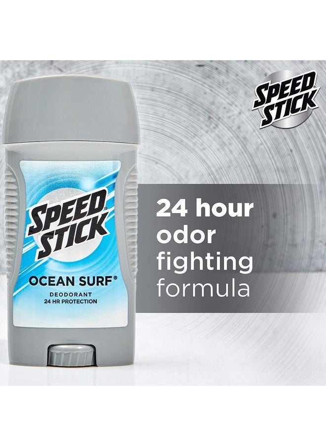 Speed Stick Men's Deodorant, Ocean Surf, 3 Ounce, 4 Pack, Packaging may Vary