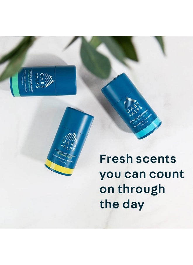 Oars + Alps Aluminum Free Deodorant for Men and Women, Dermatologist Tested and Made with Clean Ingredients, Vegan, Travel Size, Fresh Ocean Splash, 1 Pack, 2.6 Oz