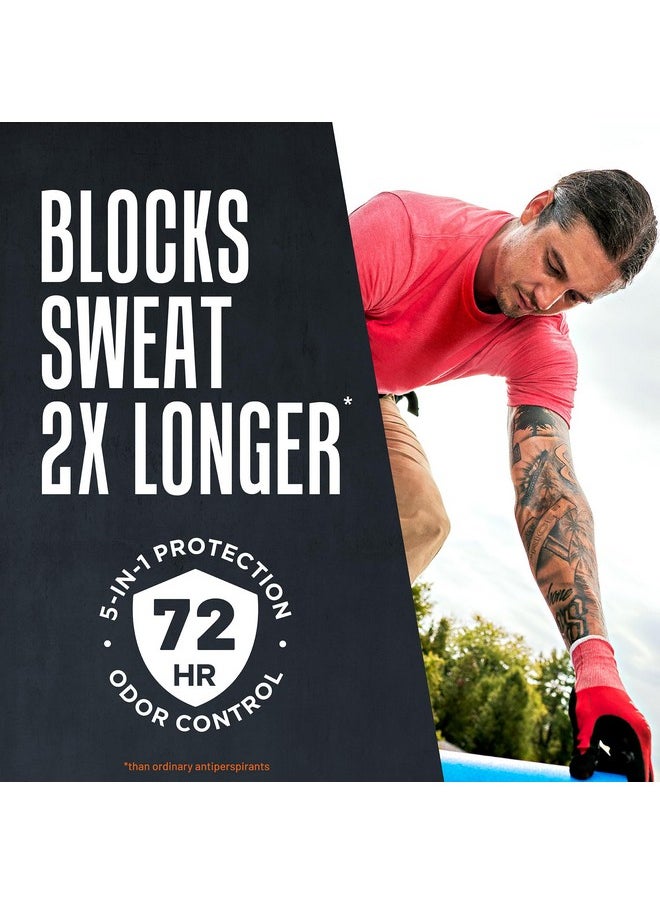 Right Guard Xtreme Defense Antiperspirant & Deodorant Gel | 5-in-1 Protection For Men | Blocks Sweat 2X Longer | 72-Hour Odor Control | Arctic Refresh Scent, 4 oz. (4 count)
