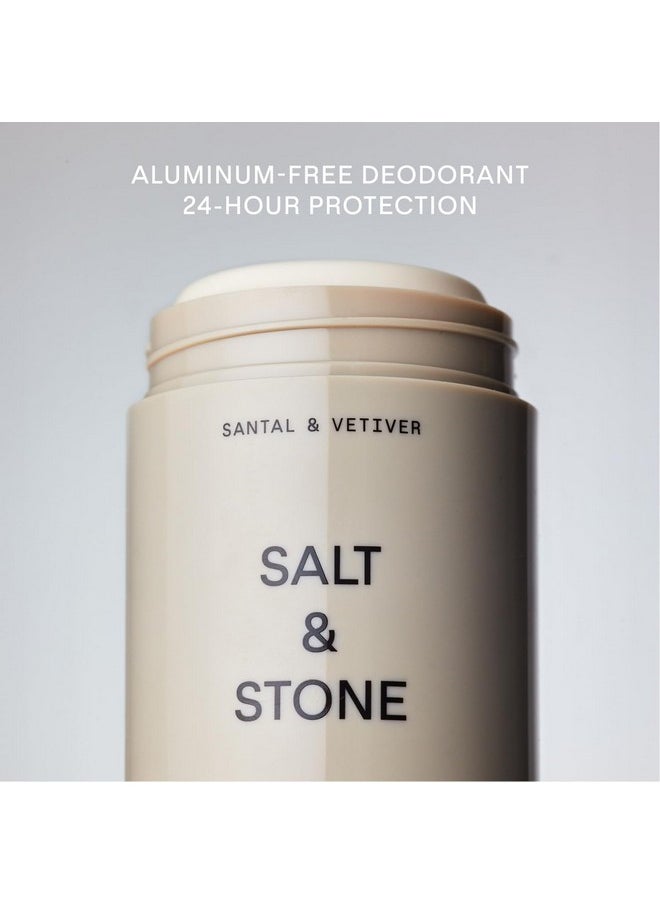 SALT & STONE Natural Deodorant - Santal | Extra Strength Natural Deodorant for Women & Men | Aluminum Free with Probiotics, Seaweed Extracts & Shea Butter (2.6 oz)