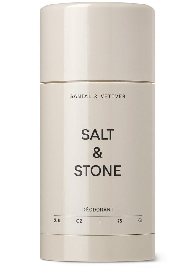 SALT & STONE Natural Deodorant - Santal | Extra Strength Natural Deodorant for Women & Men | Aluminum Free with Probiotics, Seaweed Extracts & Shea Butter (2.6 oz)
