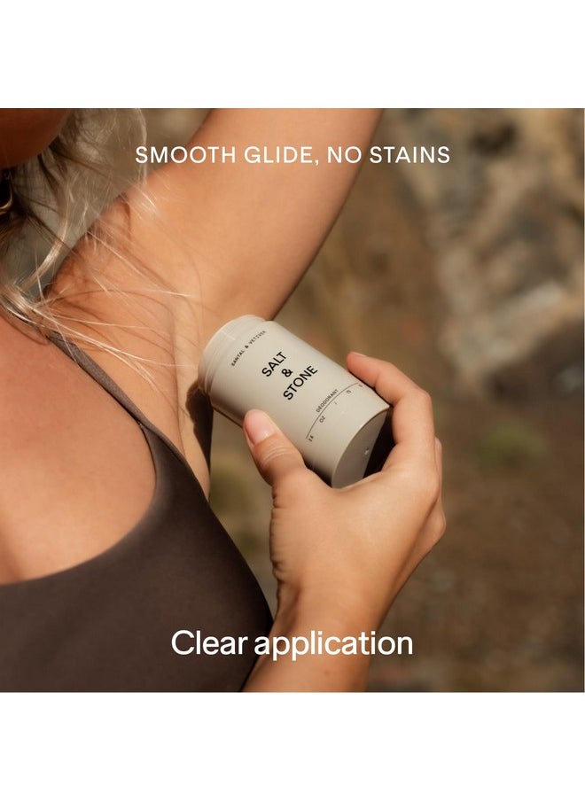 SALT & STONE Natural Deodorant - Santal | Extra Strength Natural Deodorant for Women & Men | Aluminum Free with Probiotics, Seaweed Extracts & Shea Butter (2.6 oz)