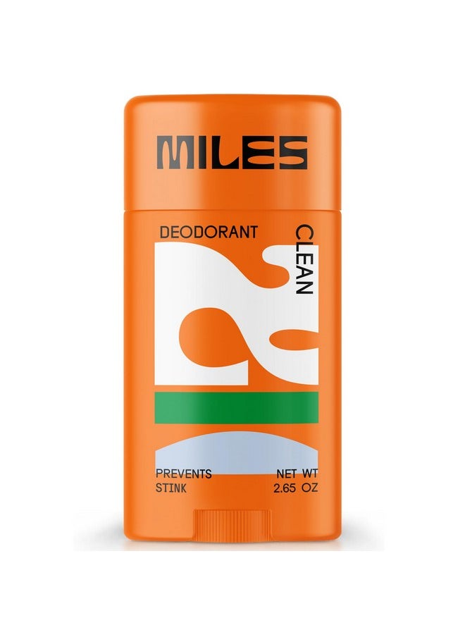 Miles Kids Deodorant for Boys and Girls - Aluminum Free Deodorant for Kids and Teens, Natural, Hypoallergenic, Made in USA - Clean Scent, 1-Pack