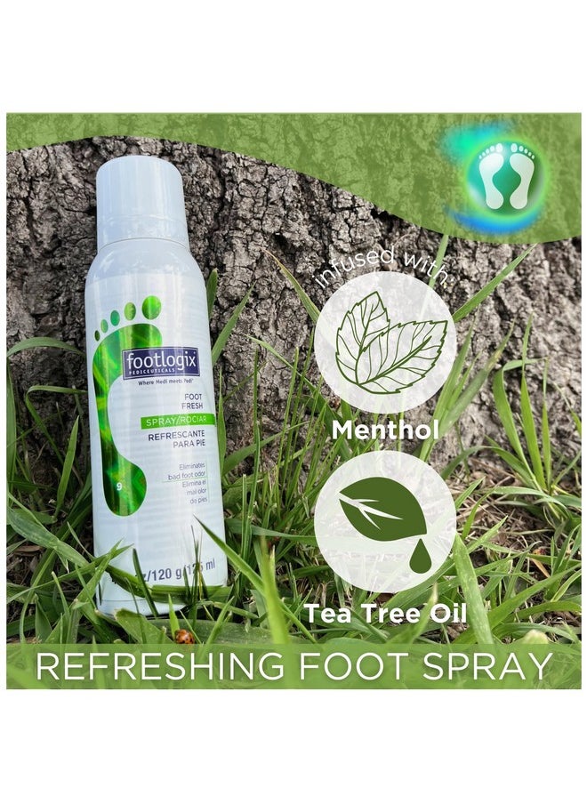 FOOTLOGIX Foot Deodorant Spray, 4.23 Fl Oz