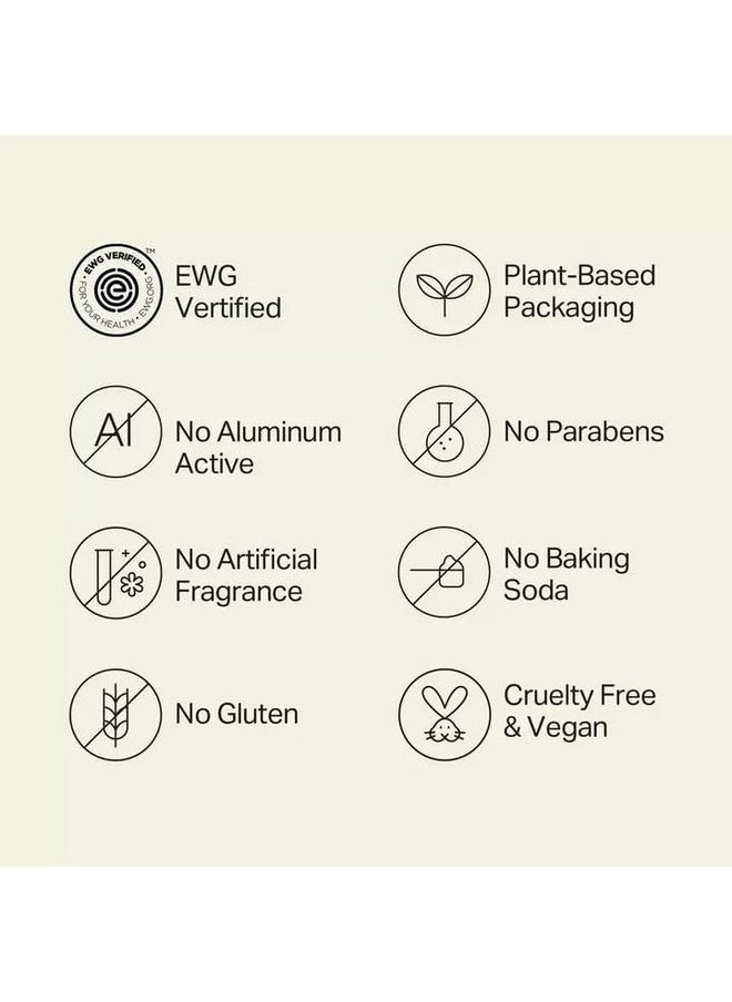 Each & Every All Natural Deodorant for Men & Women - Aluminum- Free, Sensitive Skin, Plant-Based, Baking Soda-Free, Long Lasting 24 Hr Odor Control - Citrus & Vetiver Travel Size Multipack, 2.5oz