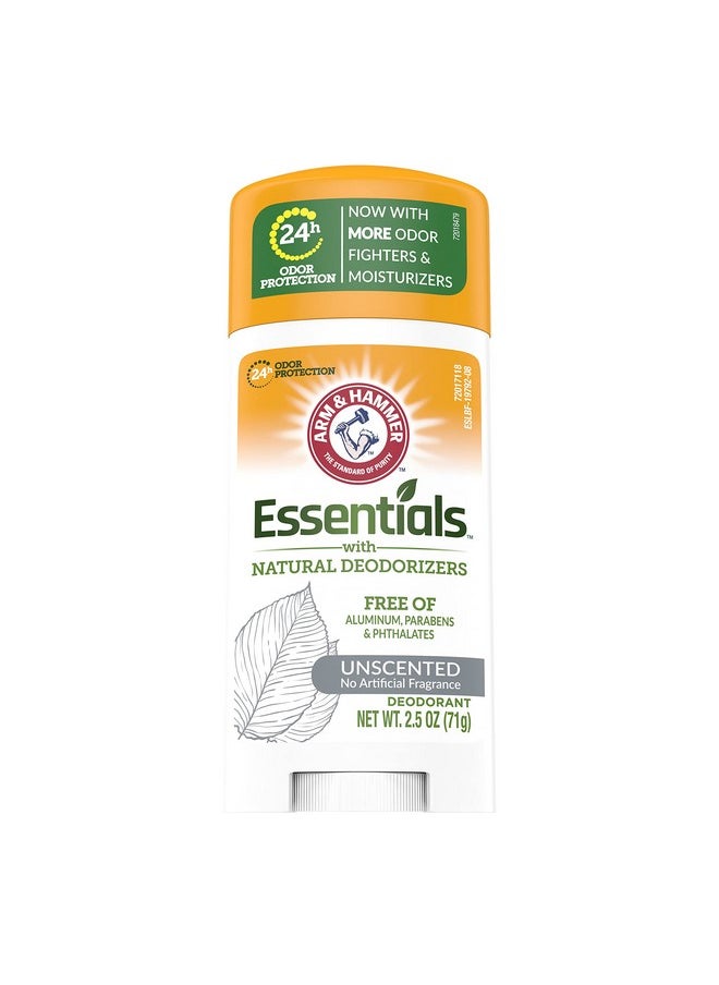 Arm & Hammer Deodorant 2.5 Ounce Essentials Unscented (73ml) (3 Pack)