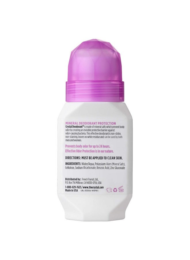 CRYSTAL Deodorant - Mineral Roll on Vegan Deodorant for Women and Men, Unscented - 2.25 fl. oz. (3 Pack) (Packaging May Vary)