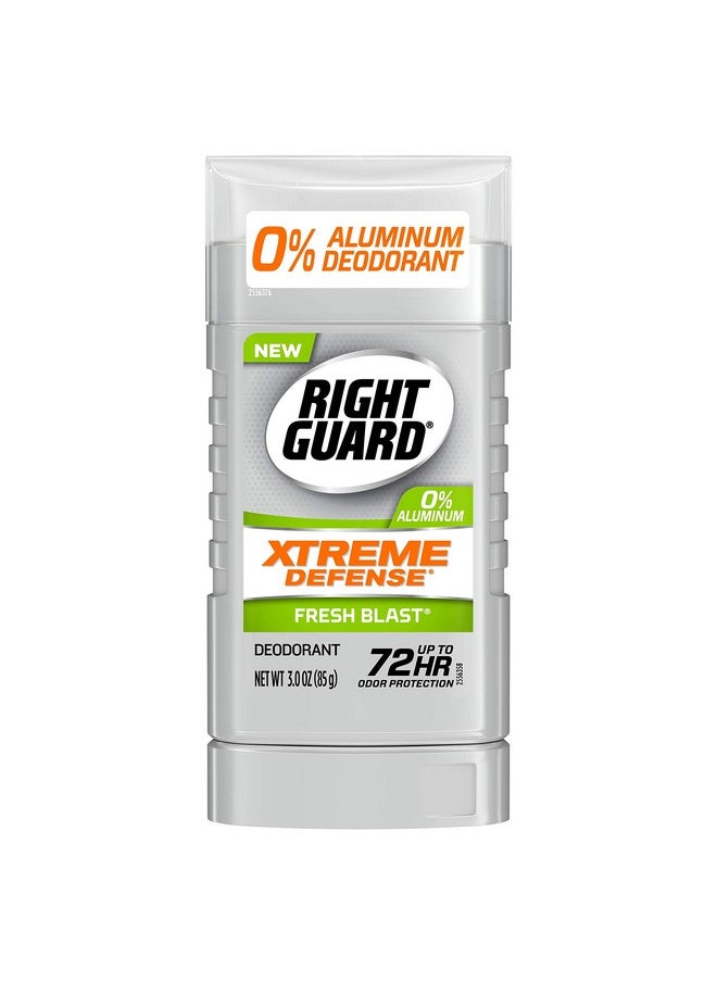 Right Guard Xtreme Defense Aluminum-Free Deodorant, Fresh Blast, 3 oz