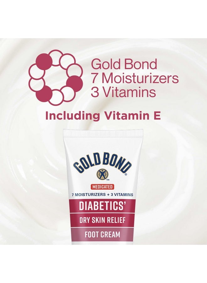 Gold Bond Medicated Diabetics' Dry Skin Relief Foot Cream, 3.4 oz., Skin Protectant