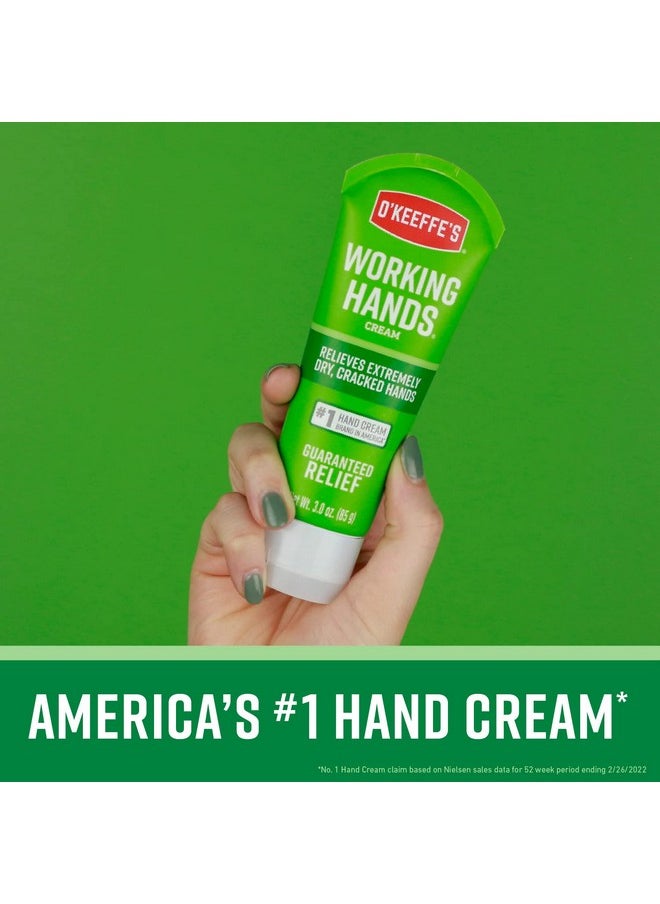 O'Keeffe's Working Hands Hand Cream; Relieves and Repairs Extremely Dry Hands; 3 oz Tube; (Pack of 1)