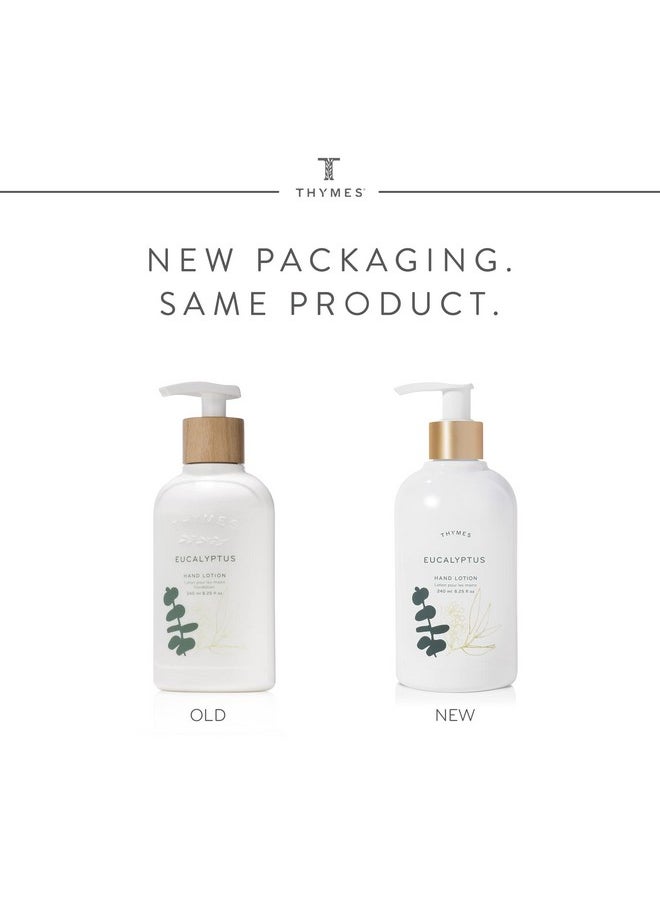 Thymes Hand Lotion Gold Pump - 8.25 Fl Oz - Eucalyptus