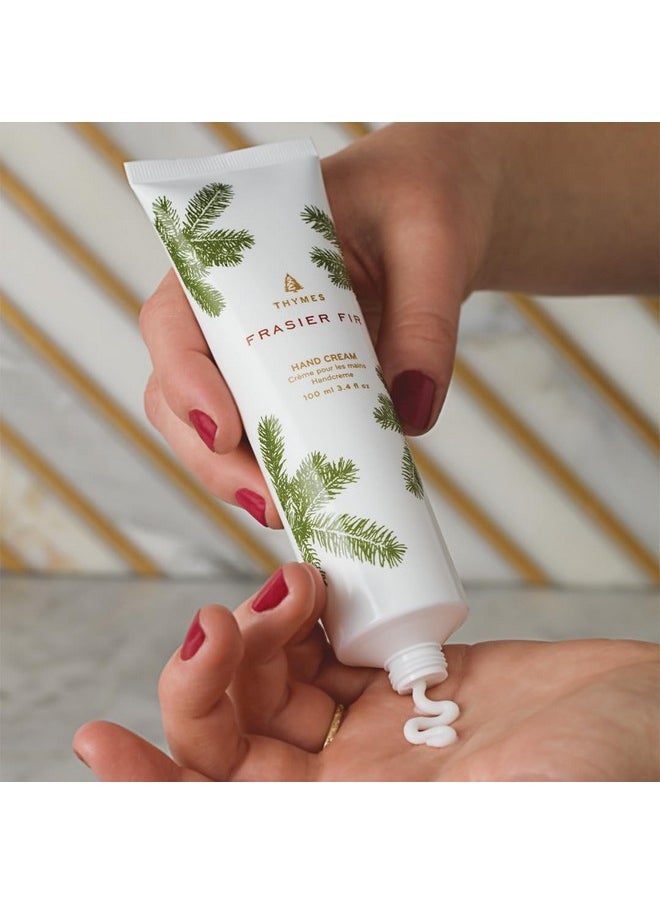 Thymes Frasier Fir Hand Cream - Hand Moisturizer for Dry Skin (3.4 fl oz)