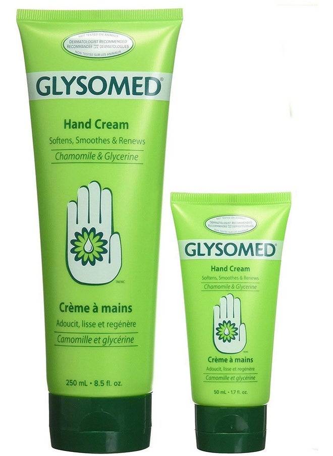 Glysomed Hand Cream Mix Pack (1 x Large Tube 250mL / 8.5 fl oz and 1 x Mini Travel Size Tube 50mL / 1.7 fl oz)