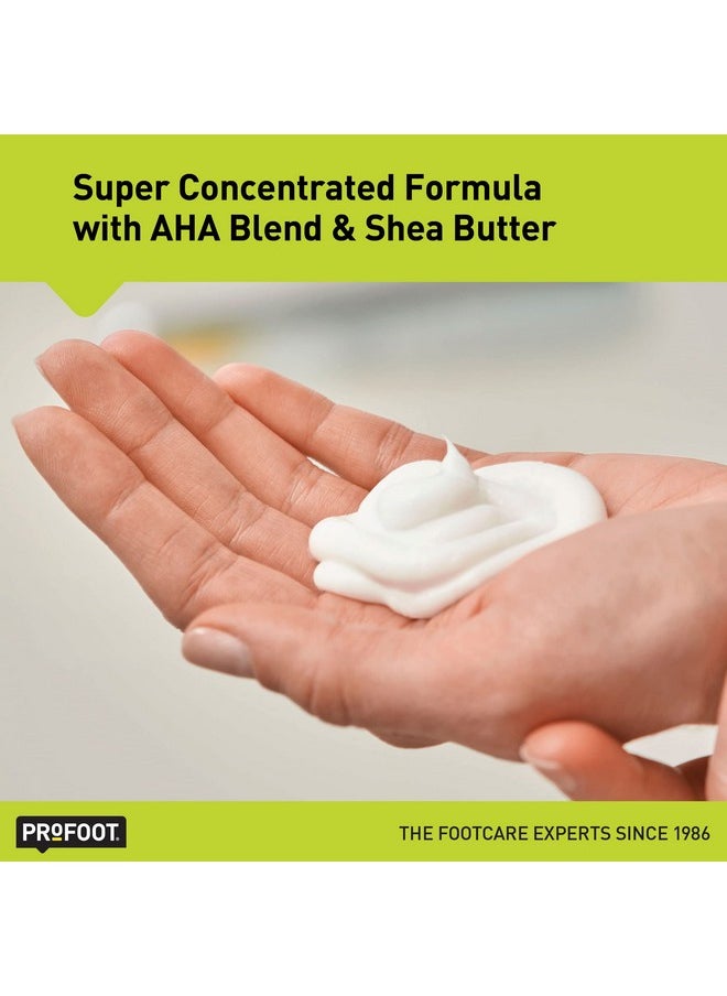 PROFOOT Heel Rescue Super Crack Foot Cream, Concentrated AHA Blend & Shea Butter, Moisturizes, Exfoliates, Softens & Aids Cracked Heel Repair, 4.4 Ounce
