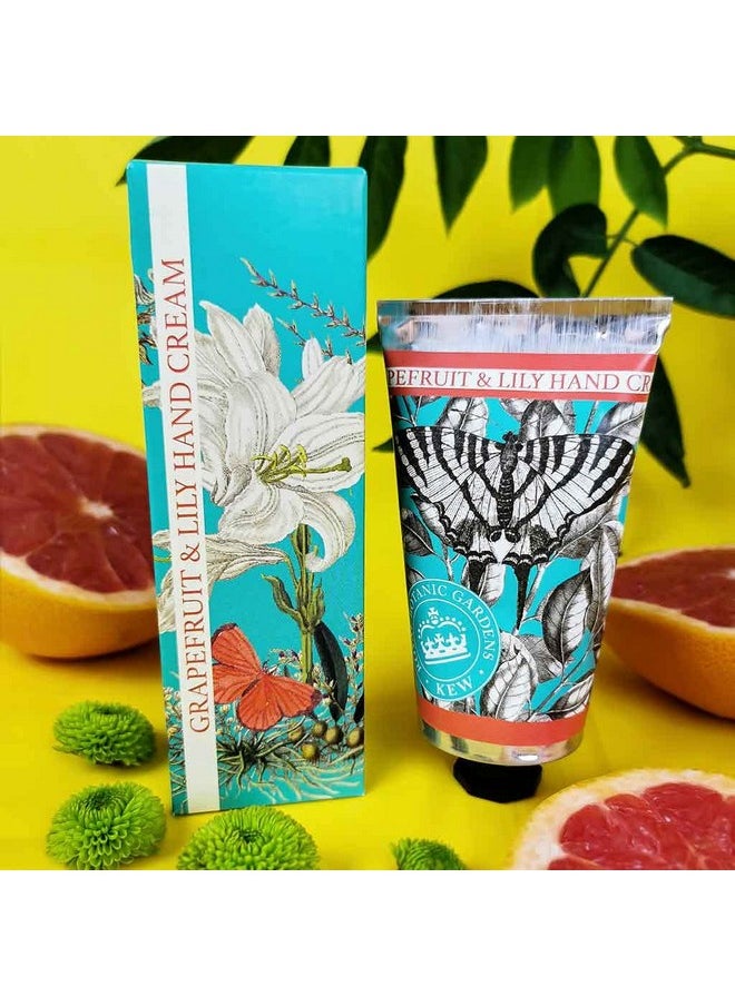 The English Soap Company Royal Botanical Gardens, Kew Grapefruit & Lily Hand Cream, 75mls