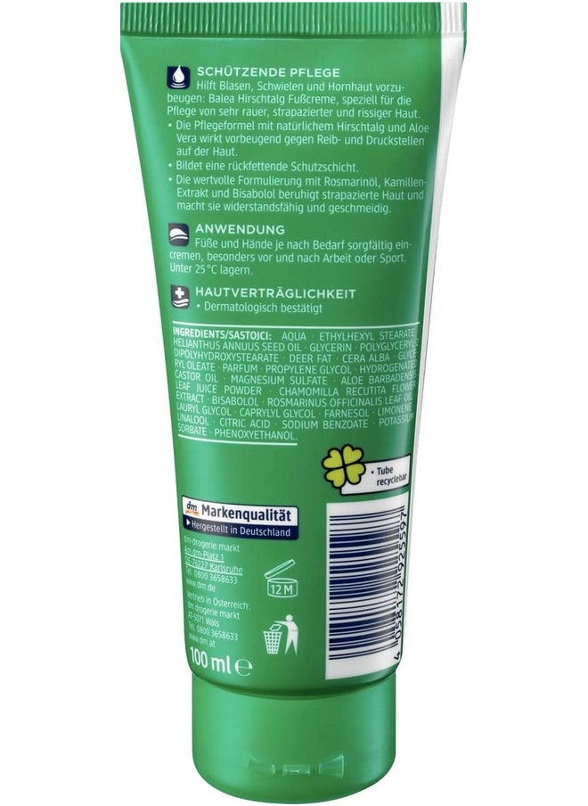 Balea Foot Cream Hirschtalg, 100 ml - German product