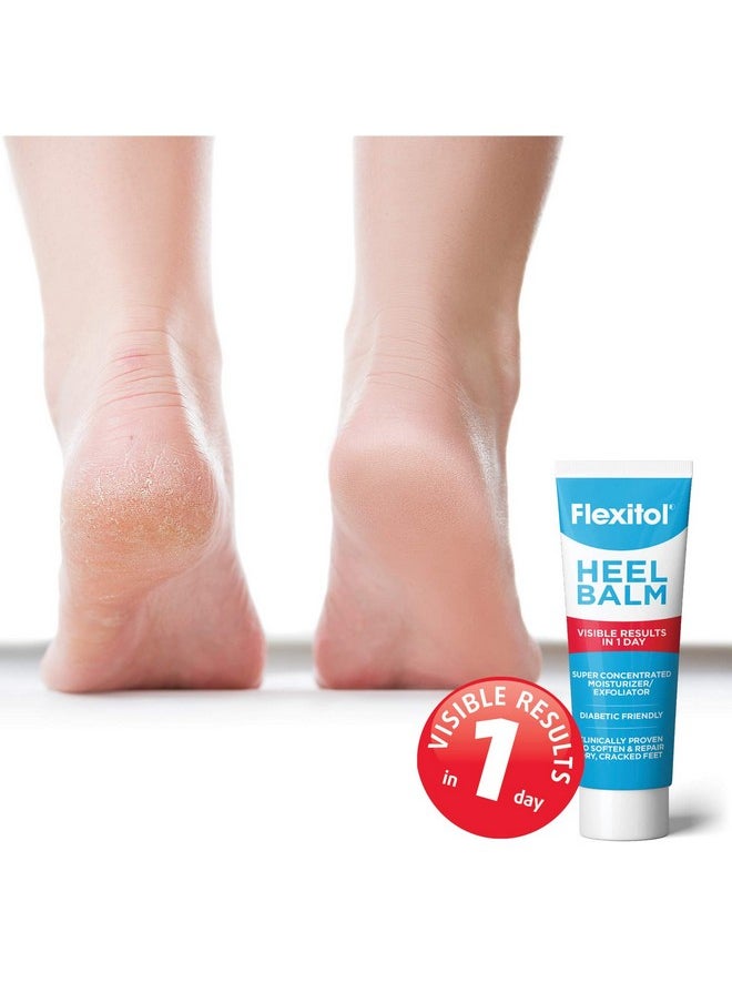 Flexitol Heel Balm, Rich Moisturizing & Exfoliating Foot Cream, 4 Oz Tube (Pack of 2)