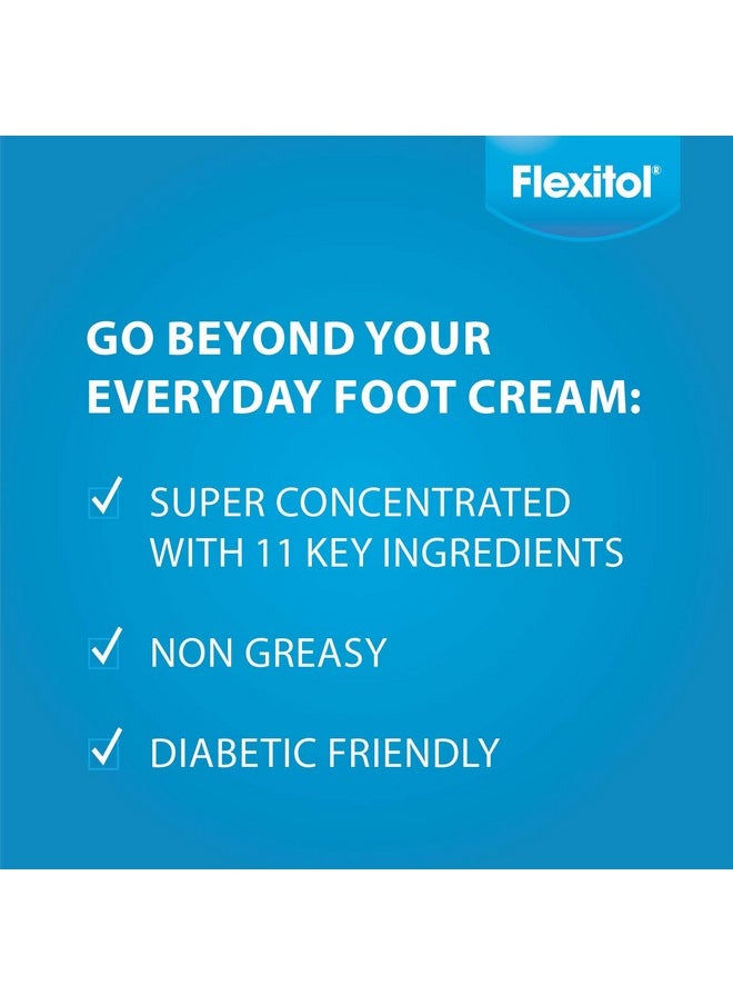Flexitol Heel Balm, Rich Moisturizing & Exfoliating Foot Cream, 4 Oz Tube (Pack of 2)