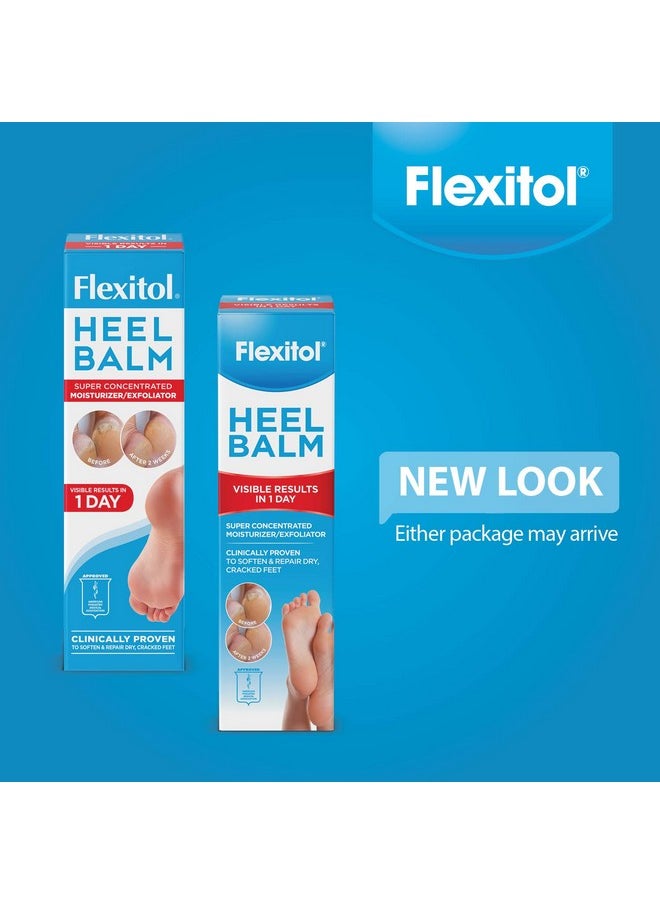 Flexitol Heel Balm, Rich Moisturizing & Exfoliating Foot Cream, 4 Oz Tube (Pack of 2)