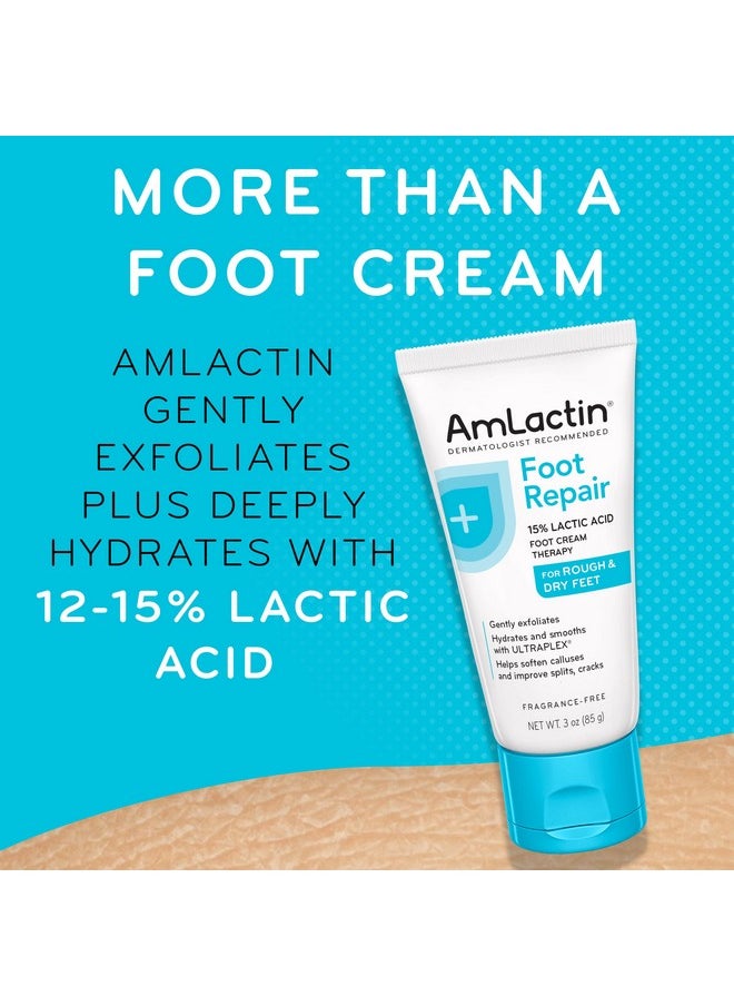 AmLactin Foot Cream Therapy, 3 Ounce (Pack of 2)