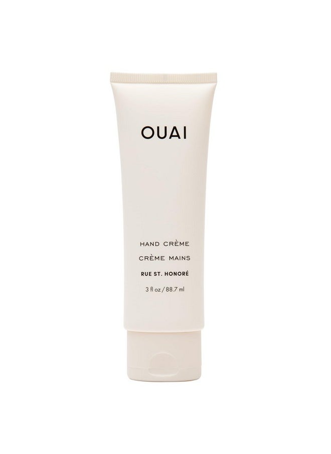 OUAI Hand Cream - Thick, Creamy Balm with Coconut Oil, Murumuru Butter and Shea Butter - Hydrating Moisturizer for Soft Hands - Use Daily to Deeply Nourish Skin (3 Oz)