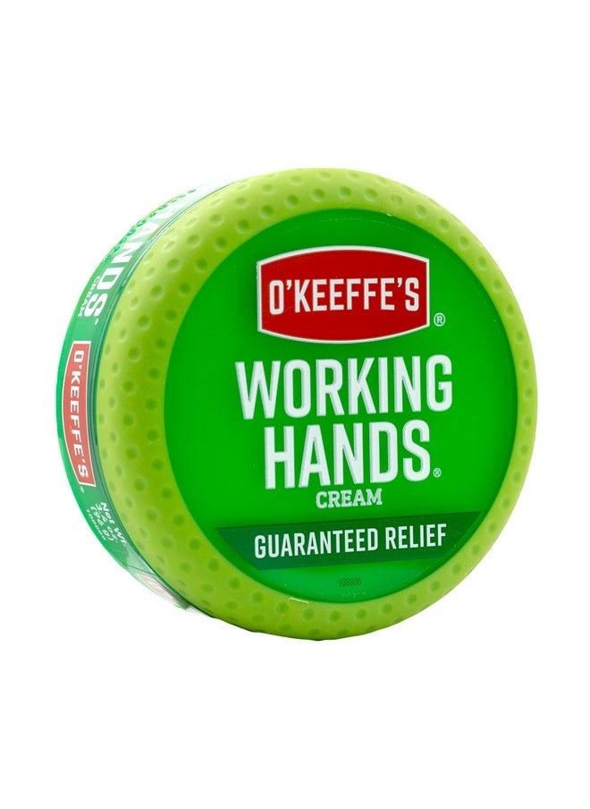 O'Keeffe's Working Hands Hand Cream for Extremely Dry; Cracked Hands; 3.4 Ounce Jar; (Pack 1)