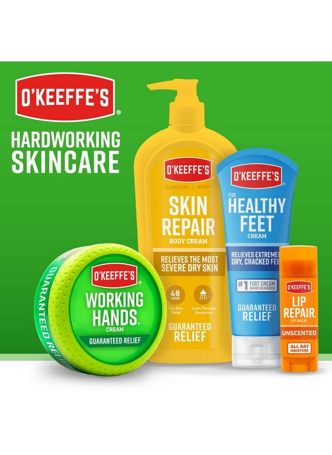 O'Keeffe's Working Hands Hand Cream for Extremely Dry; Cracked Hands; 3.4 Ounce Jar; (Pack 1)