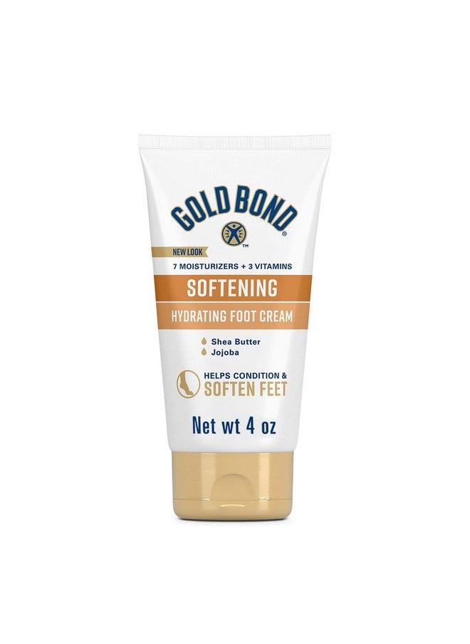 Gold Bond Softening Foot Cream, 4 oz., With Shea Butter to Soften Rough & Dry Feet