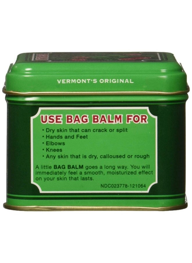 Bag Balm Skin Moisturizer - Full Body Hydrating Skin Care: Dry Hands, Lips, Face, Feet & More - Unscented, Cruelty & Paraben Free - Day & Night, Men & Women, Vermont's Original (4oz Tin, Made in USA)